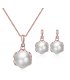 SET488 - Pearl flower Jewellery Set
